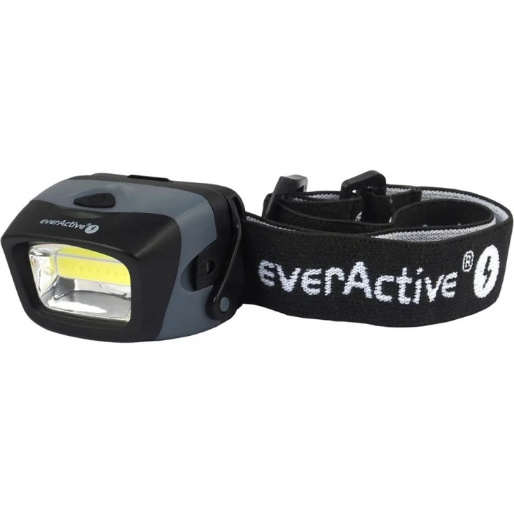 everActive COB LED Kopflampe Stirnlampe 3W, leistungsfähig, 150 Lumen - Lichtstrahl breit und gleichmäßig, Modell: HL-150