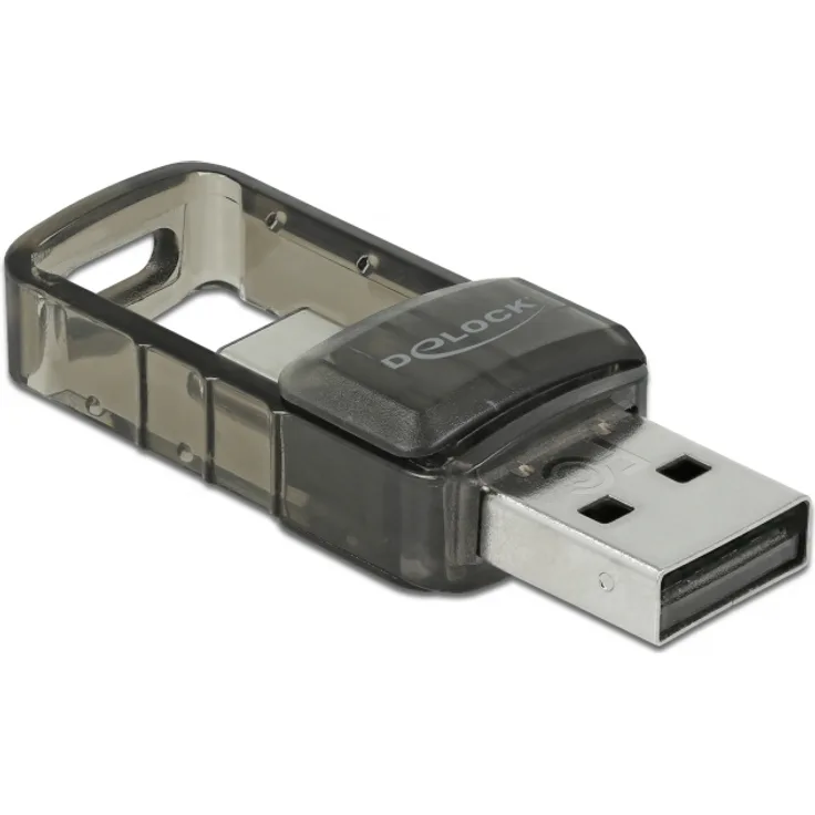 DeLOCK USB2.0 Bluetooth 4,0 Adapter 5,10cm (2'') 1 USB Type-C or Type-A - Netzwerkadapter - USB2.0 - Bluetooth 4,0 - Klasse 2 (61002)