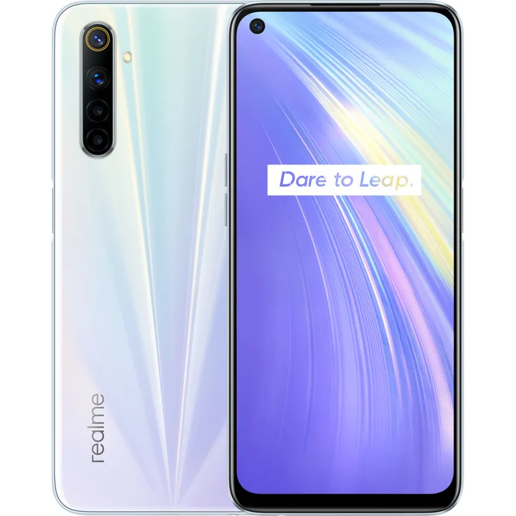 realme 6 16,51cm (6,5 Zoll) TFT-Display, 64GB interner Speicher, 4GB RAM, Dual-SIM, Android, Comet White - Preisvergleich