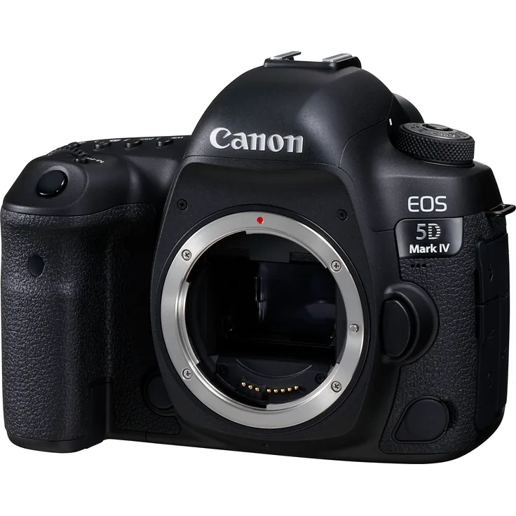 Canon EOS 5D Mark IV SLR-Digitalkamera (30,4 MP, 8,1 cm (3 Zoll) Touchscreen-LCD, DIGIC 6+, Dual Pixel RAW, 4K Video, WLAN, NFC, GPS) Gehäuse schwarz