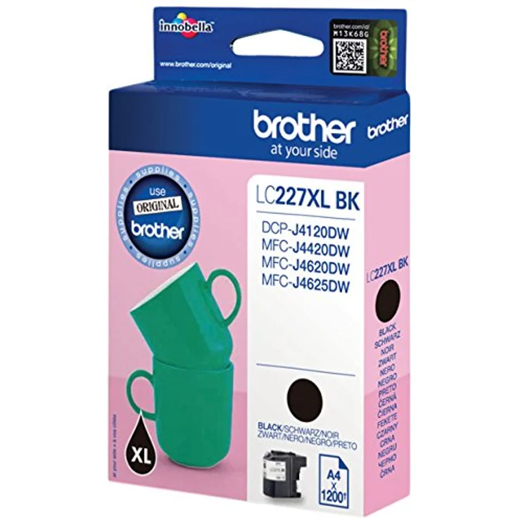 Brother Original Tintenpatrone LC-227XL BK schwarz (für Brother DCP-J4120DW, MFC-J4420DW, MFC-J4620DW, MFC-J4625DW) – Bild 1