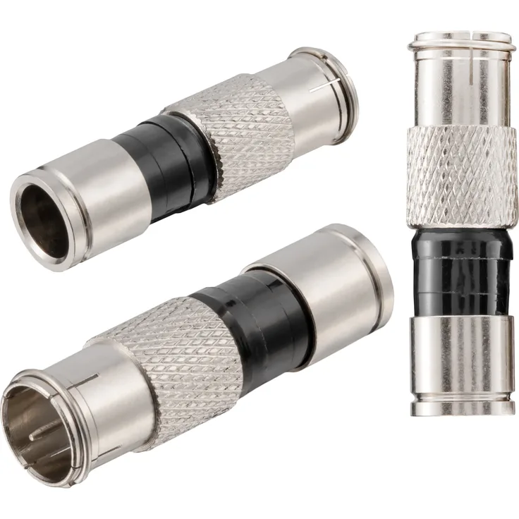 hb-digital Kompressions F-SchnellStecker F-Quick 6,8 - 7,4 mm, wählbar Vernickelt 4 Stk.