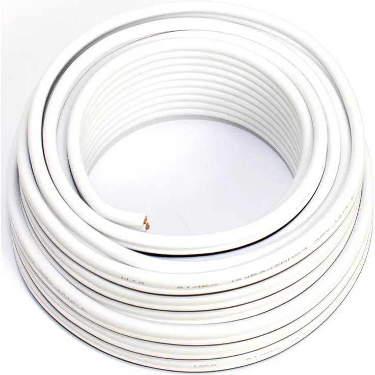 Lautsprecherkabel 2x4,00mm2 - 10m - weiss - CCA - Audiokabel - Boxenkabel