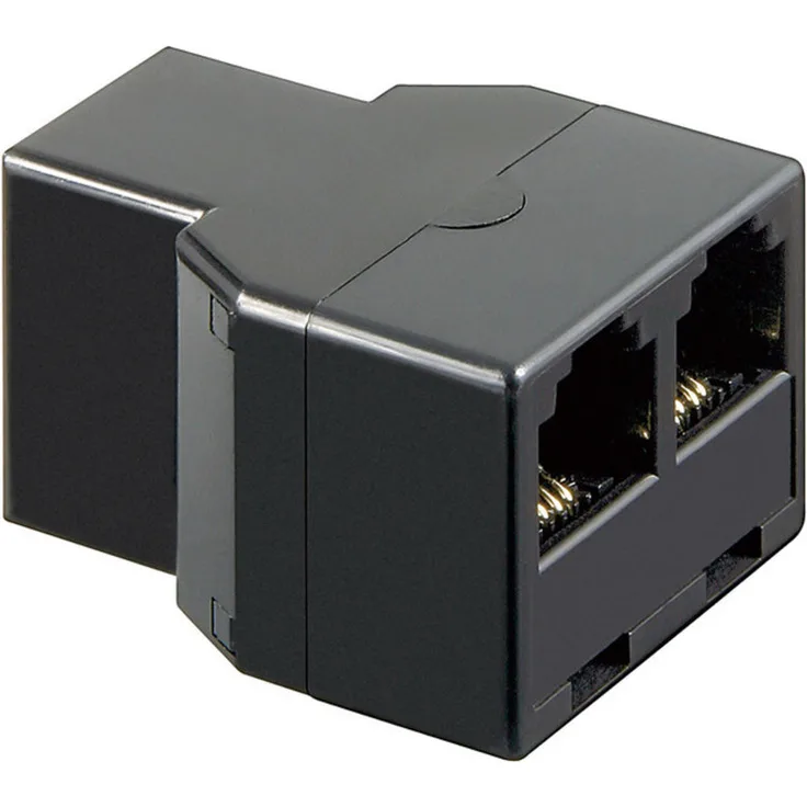 Goobay 50597 ISDN T-Adapter - RJ11/RJ14-Buchse (6P4C) > 2x RJ11/RJ14-Buchse (6P4C)