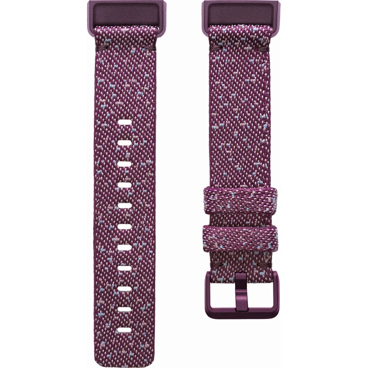 Fitbit Charge 4, Woven Band Ersatzarmband, Rosewood, Large – Bild 1