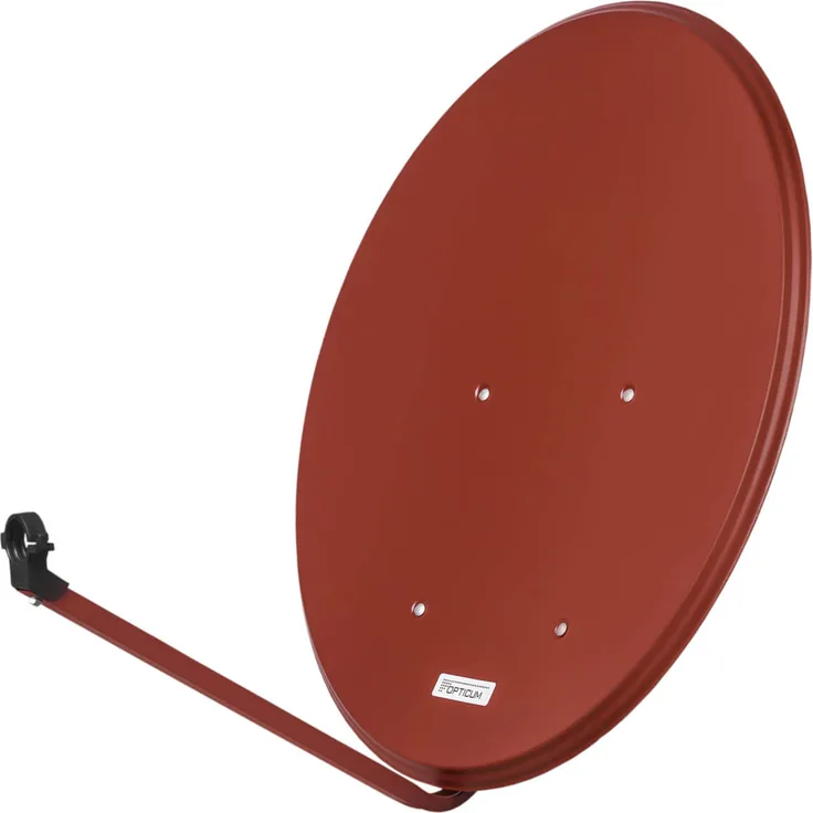 Opticum Sat Spiegel LH80 80cm ALU Ziegelrot