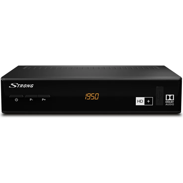 Strong SRT 7806 HD Satelliten Receiver für HD Plus inkl, HD+ Karte DVB-S2 Full HD HDTV, HDMI, LAN, SCART, USB schwarz – Bild 1