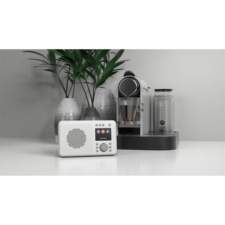 Pure ELAN DAB+ tragbares DAB+ Radio mit Bluetooth 5.0 (DAB/DAB+ und UKW Radio, TFT Farbdisplay, 20 Senderspeicher, Preset-Tasten, 3.5mm Klinkenstecker, Batteriebetrieb möglich, USB), Stone Grey, grau – Bild 3