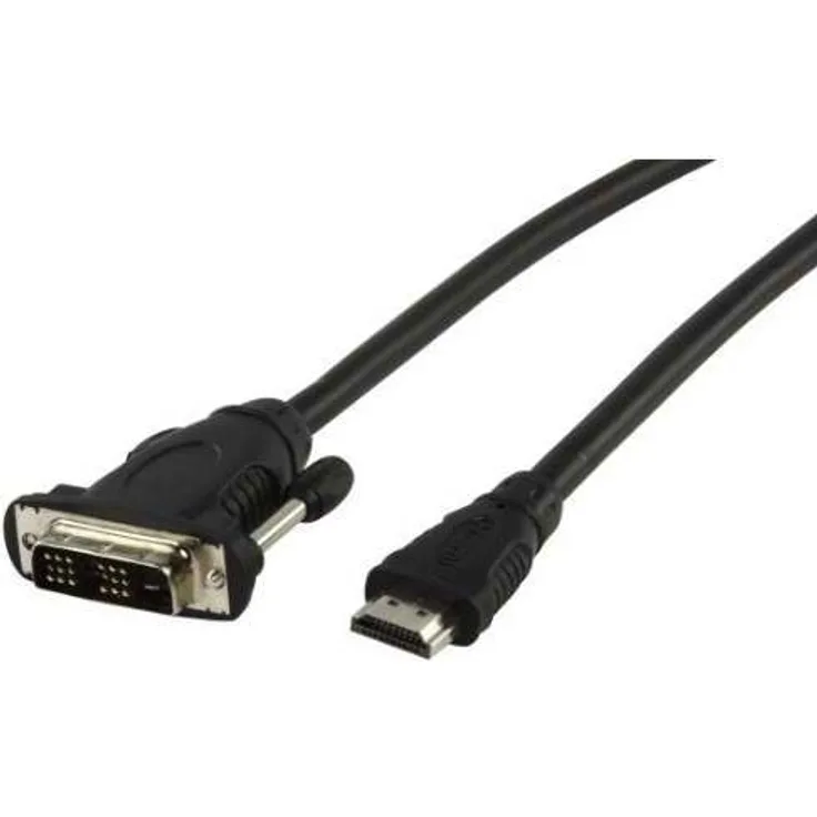 Valueline CABLE-551/10 10m DVI-D HDMI Schwarz Videokabel-Adapter (CABLE-551/10)