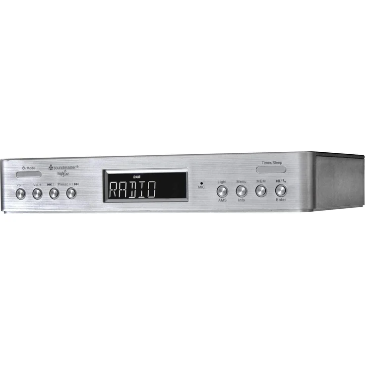 Soundmaster UR2045SI Unterbauradio mit Bluetooth, LCD-Display, silber – Bild 2
