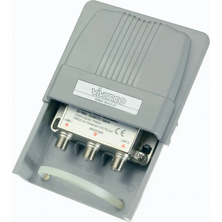 VIVANCO DISEqC Switch 2-1 VIVANCO 44150 STS DSW2-N mit Wetterschutzgehäuse #4008928441505