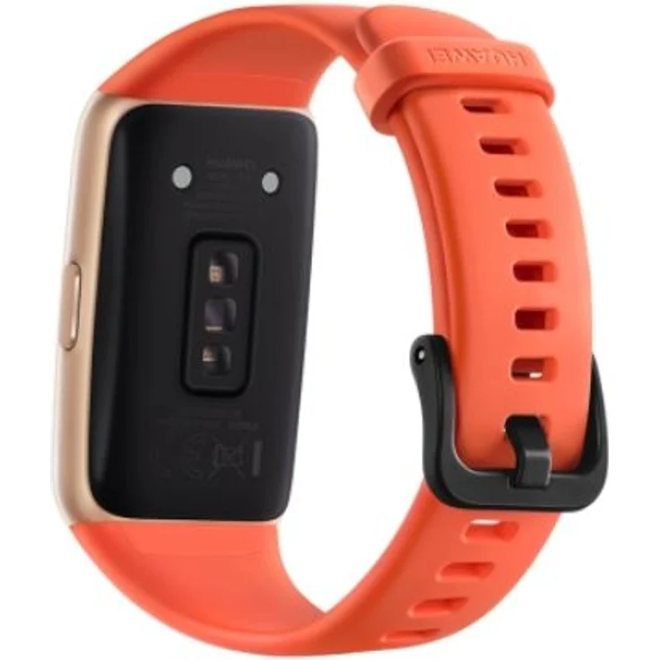 Huawei Band 6 Fitness-Tracker Damen, 43 x 25,4mm, Kunststoffarmband, Amber Sunrise – Bild 6