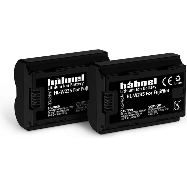 Hähnel HL-W235, 2er Kamera-Akku ersetzt Original-Akku NP-W235 7.2 V 2250 mAh (10001611)
