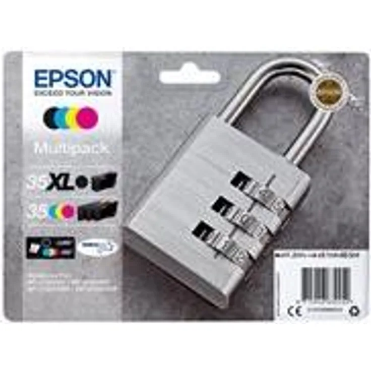 Epson 35 Multipack - 4er-Pack - Schwarz, Gelb, Cyan, Magenta - Original - Tintenpatrone - für WorkForce Pro WF-4720, WF-4720DWF, WF-4725DWF, WF-4730, WF-4740, WF-4740DTWF