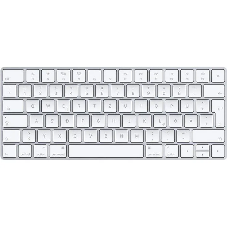 Apple Magic Keyboard - Tastatur - Bluetooth - Deutsch - für 10.2-inch iPad, 10.5-inch iPad Air, iPad mini 5, iPhone 11, XR, XS, XS Max - QWERTZ (MLA22D/A)