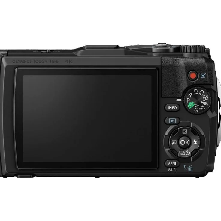 Olympus Tough TG-6 Actionkamera, 12 Megapixel Sensor, digitale Bildstabilisierung, 4x-Weitwinkel-Zoom, 4k-Video, 120fps, Wi-Fi, schwarz – Bild 2