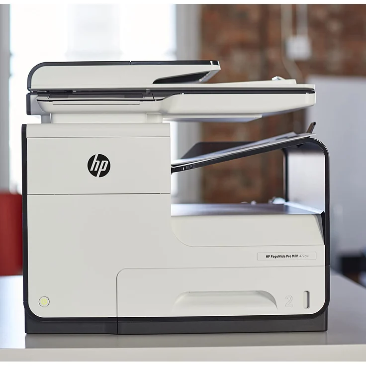 HP PageWide Pro 477dw (4-in-1) Multifunktionsdrucker - (Thermal Inkjet) Farbe, Druckgeschwindigkeit: 40 s/w, 40 Farbe, Auflösung: 1200 x 1200, USB, LAN, WLAN, AirPrint, Mobile Print, Cloud Print (D3Q20B) – Bild 6