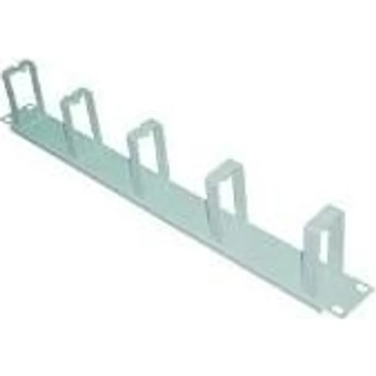 LogiLink Professional OR101G 19 Zoll Rangierpanel, 1 HE, 5 Kabelführungs Bügel