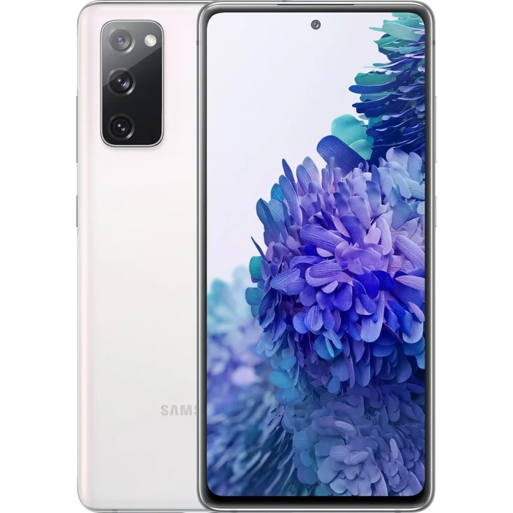 Samsung Galaxy S20 FE Smartphone 16,51cm (6,5 Zoll) AMOLED-Display, 128GB interner Speicher, 6GB RAM, Hybrid-SIM, Cloud White – Bild 1