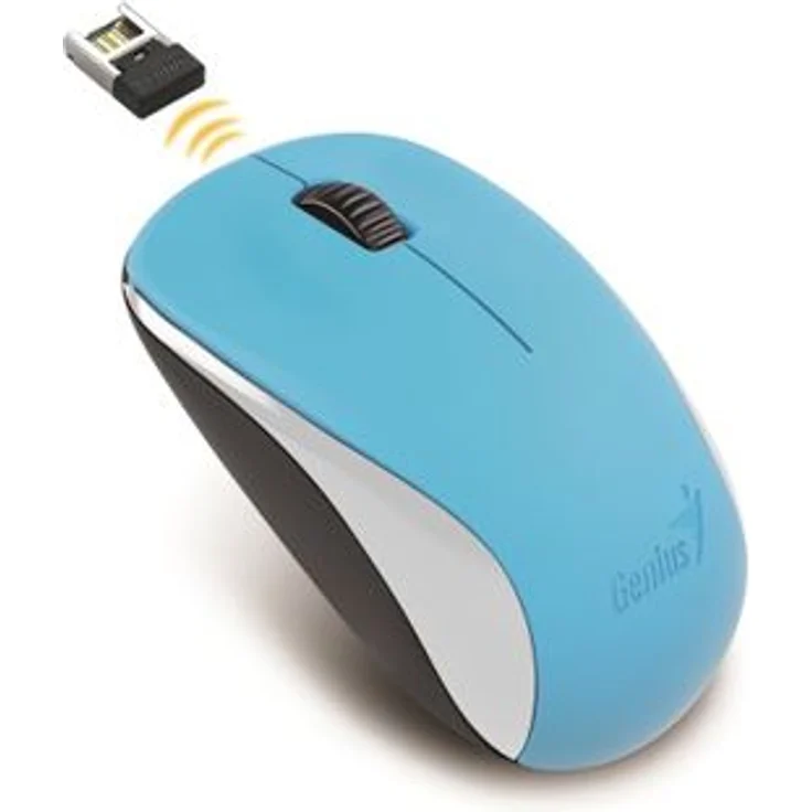 Genius NX-7000 Maus, 1200 dpi, 2,4 GHz, BlueEye Sensor, USB, blau – Bild 3