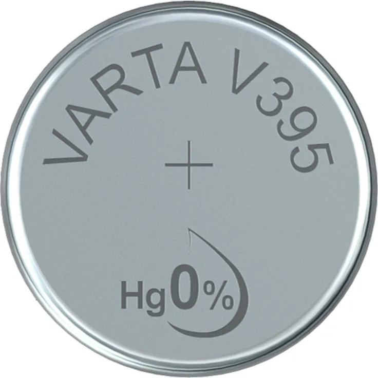 Varta 14501395 silberoxid Knopfzelle (V395, 1er Pack) silber