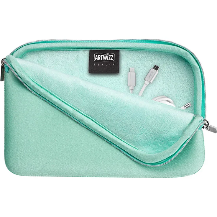 Artwizz Cable Sleeve, Neopren-Tasche für Kabel, mint