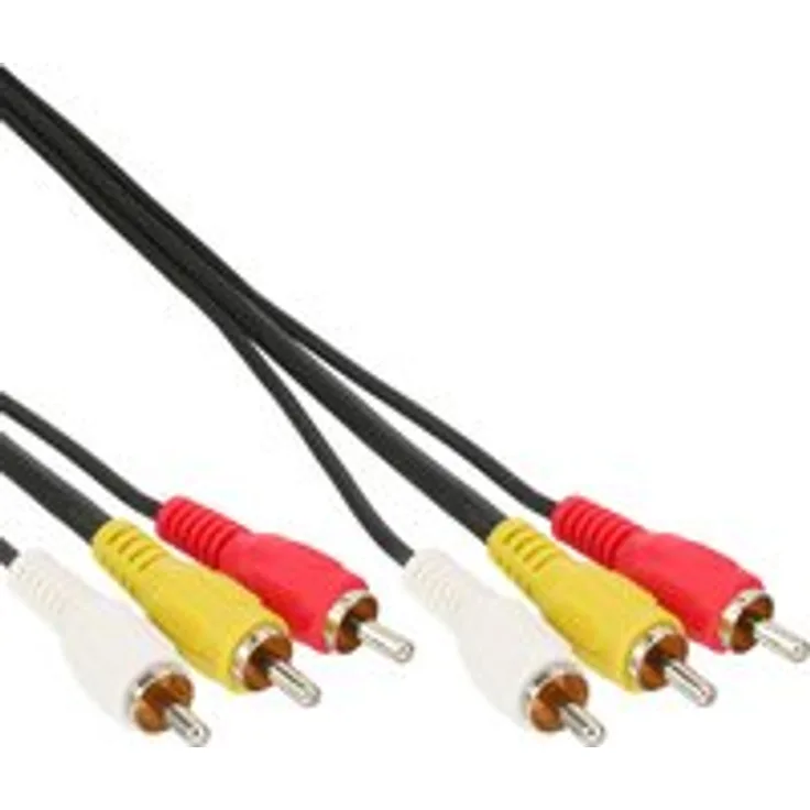 InLine 89605 Cinch Kabel, Audio-Video 3x Cinch, Stecker - Stecker, 5m