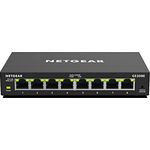 Netgear GS308E 8 Port Gigabit Ethernet LAN Switch Smart Managed Plus (Plug-and-Play, IGMP Snooping, QoS- und VLAN-Verwaltung, robustes und lüfterloses Metallgehäuse)