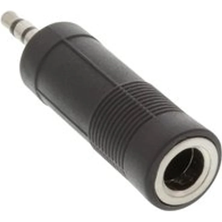 InLine 99303 Audio Adapter, 3,5mm Klinke Stecker Stereo an 6,3mm Klinke Buchse Stereo