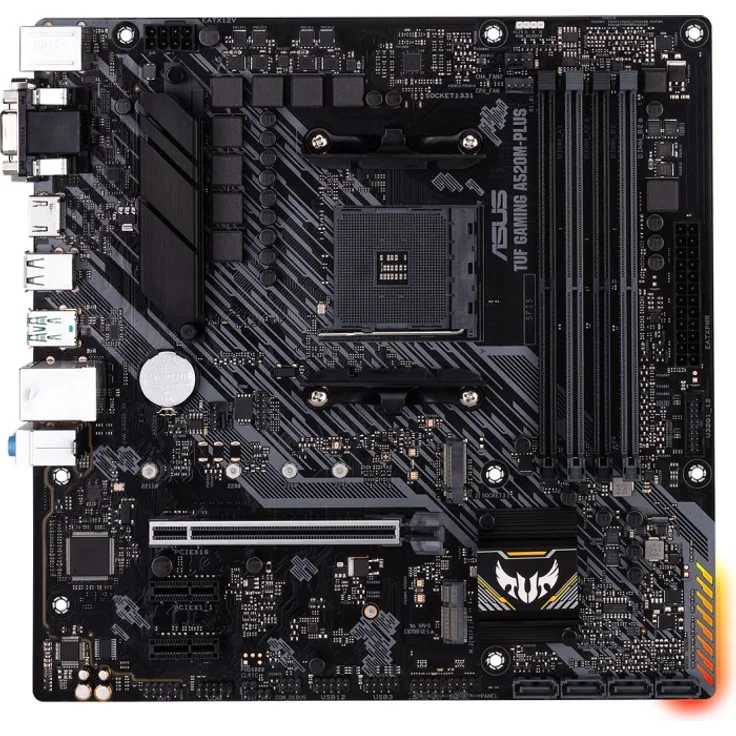 ASUS TUF GAMING A520M-PLUS WIFI - micro ATX, AMD A520, Sockel AM4, Dual-channel DDR4-SDRAM (90MB17F0-M0EAY0)