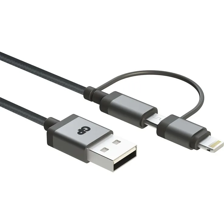 GP CB03 Lade & Sync Kabel 2-in-1 Micro USB + Lightning