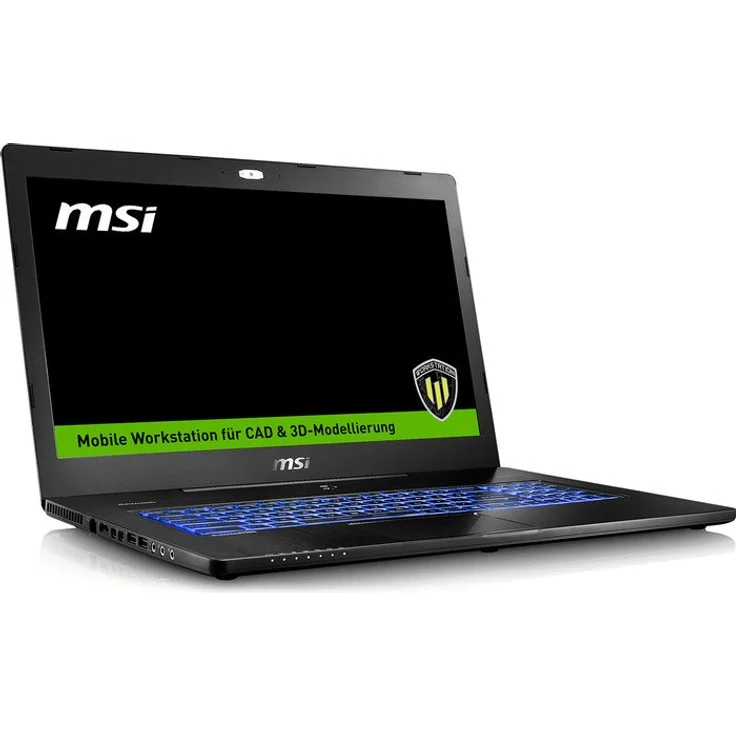 MSI Workstation WS72-6QI161FD - Business-Laptop 17,3 Zoll (43,9 cm) 4K Ultra HD, Intel Core i7-6700HQ, 16GB RAM, 1000GB HDD, NVIDIA Quadro M1000M, ohne Betriebssystem (001776-SKU1502) – Bild 2