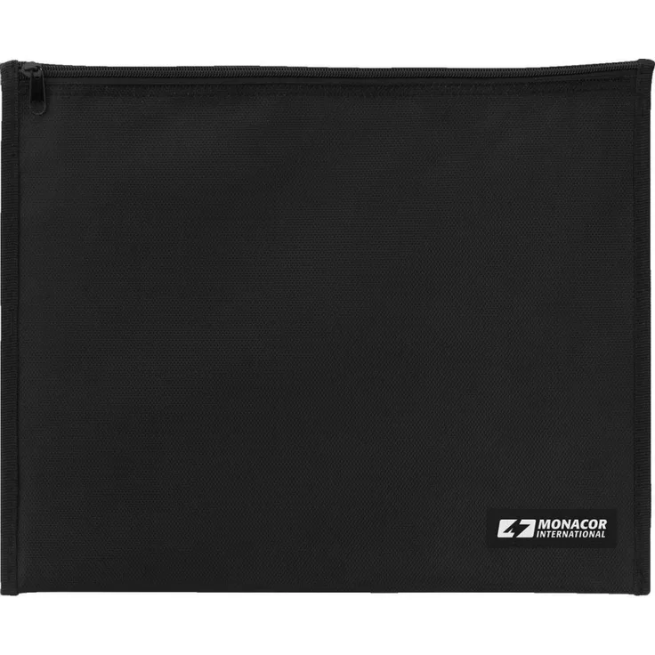 MONACOR BAG-360 Universal-Tasche, DIN-A4, Reißverschluss, schwarz