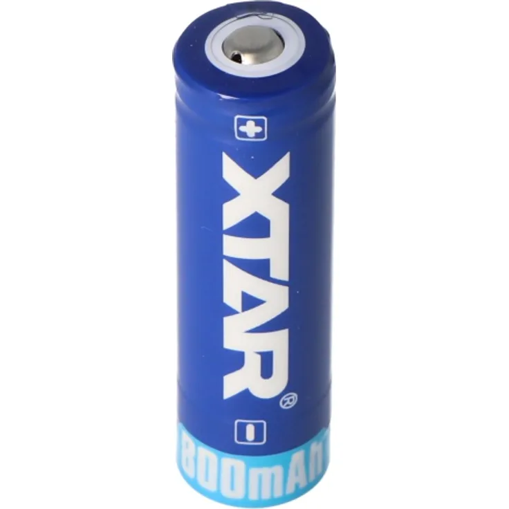 Xtar 14500 - 800 mAh 3,6 V bis 3,7 Volt geschützter Li-Ion-Akku 50,5x14,3mm