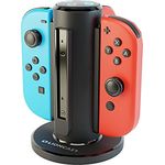 Lioncast Joy-Con Quad-Charger für Nintendo Switch, Controller Ladestation mit stabilem Stand, LED-Ladeanzeige