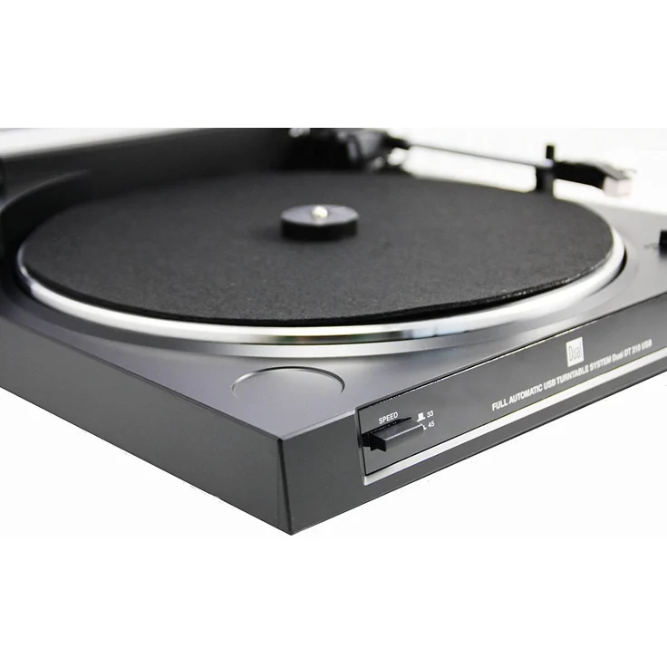 Dual DT 210 USB Schallplattenspieler mit Digitalisierungsfunktion (USB, Auto-Stop-Start-Funktion, Riemenantrieb, Magnet-Tonarmabnehmer-System) schwarz – Bild 7