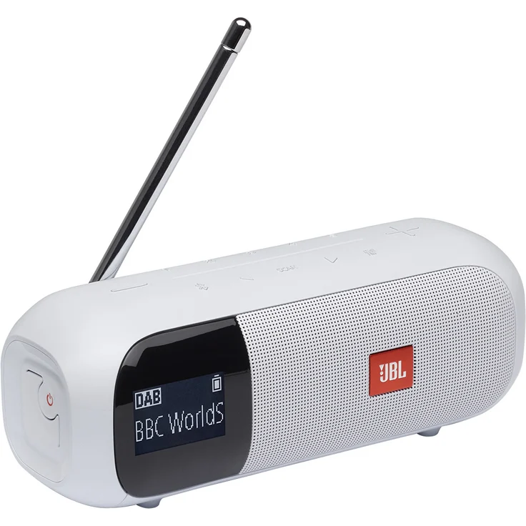 JBL Tuner 2 Tragbares Radio mit Bluetooth, DAB+, UKW, LCD-Display, weiß – Bild 3