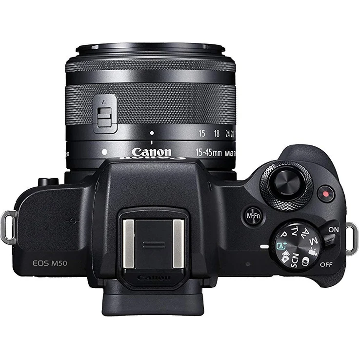 Canon EOS M50 spiegellose Systemkamera mit Objektiv EF-M 15-45mm IS STM (24,1 MP, dreh- und schwenkbares 7,5 cm (3 Zoll) Touchscreen LC-Display, Digic 8, 4K Video, OLED EVF, WLAN, Bluetooth), schwarz – Bild 6