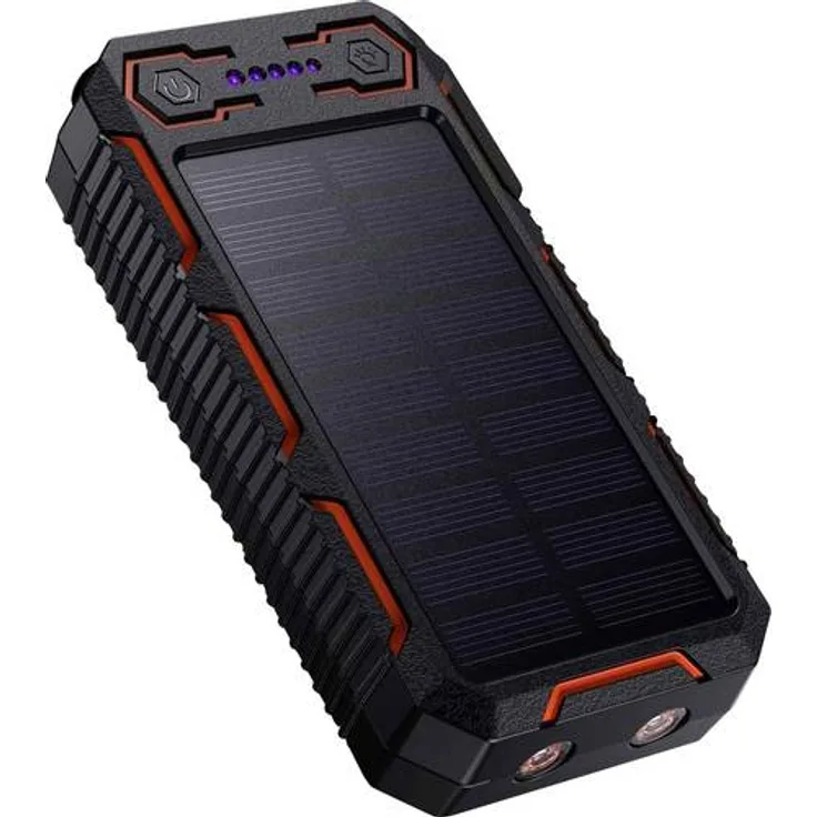 Poweradd Apollo PD-MP1005BK Solar-Powerbank Ladestrom Solarzelle 330mA Kapazität (mAh, Ah) 26800 mAh