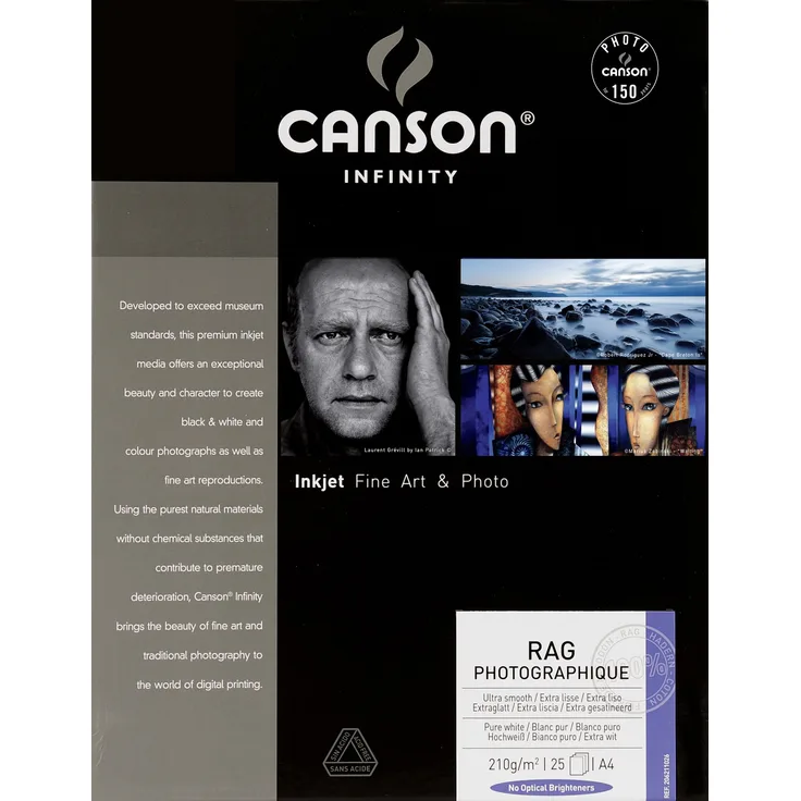 Canson 206211026 Rag Photographique Box, A4