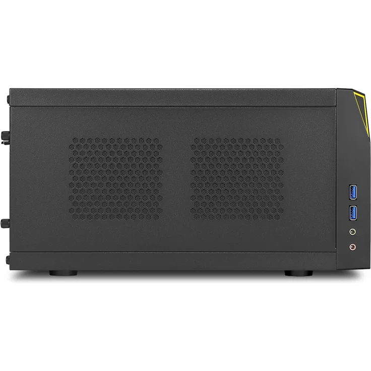 Sharkoon Shark Zone C10 PC-Gehäuse (Mini-ITX, 1x 5,25 extern, 1x 2,5 Zoll-3,5 Zoll intern, 2x USB 3.0) – Bild 5