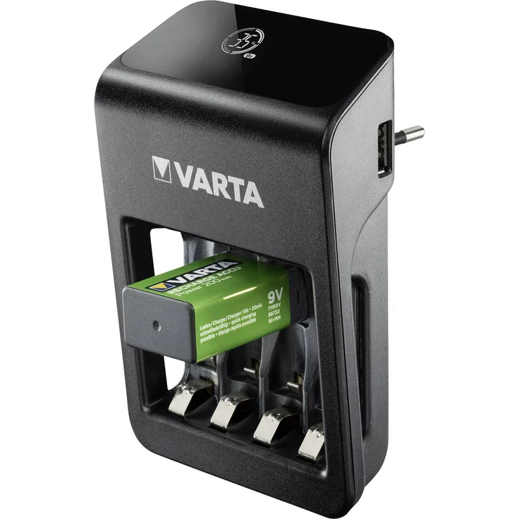 Varta LCD Plug-Plus Rundzellen-Ladegerät inkl. Akkus Mignon (AA), 9V Block – Bild 7