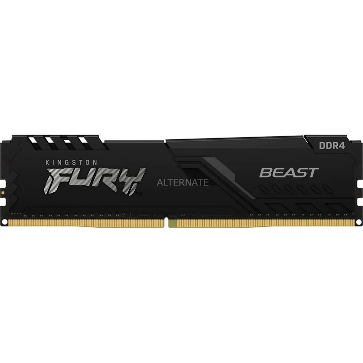 Kingston FURY DIMM 32 GB DDR4-3200 Arbeitsspeicher, schwarz, KF432C16BB-32 - Preisvergleich – Bild 1