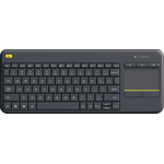 Logitech Wireless Touch Keyboard K400 Plus - Tastatur - kabellos - 2.4 GHz - Deutsch QWERTZ - Schwarz (920-007127)