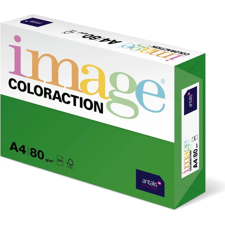 Image Coloraction - farbiges Kopierpapier Dublin-dunkelgrün 80g-m² A4 - Paket zu 500 Blatt