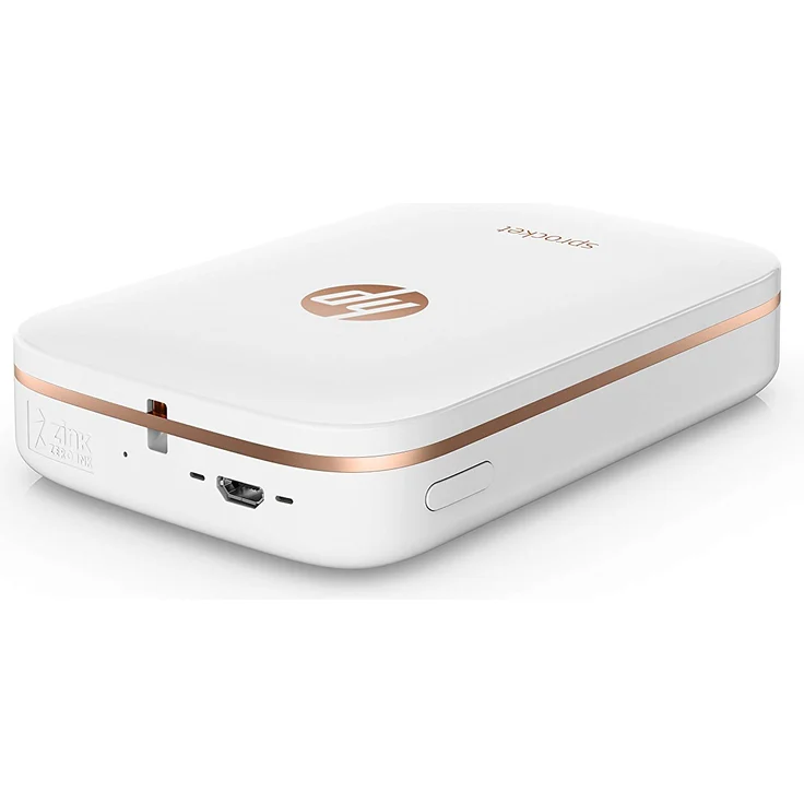 HP Sprocket Mobiler Fotodrucker (Drucken ohne Tinte, Bluetooth, 5 x 7,6 cm Ausdrucke) weiß – Bild 4