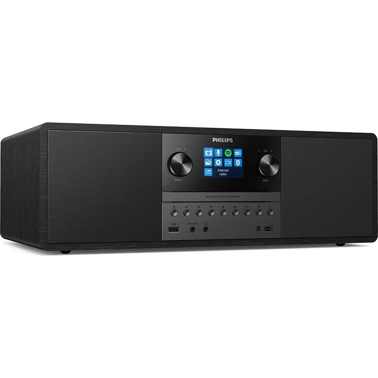Philips TAM6805-10 Internetradio mit Bluetooth, WLAN, LED-Display, Wecker, schwarz – Bild 3
