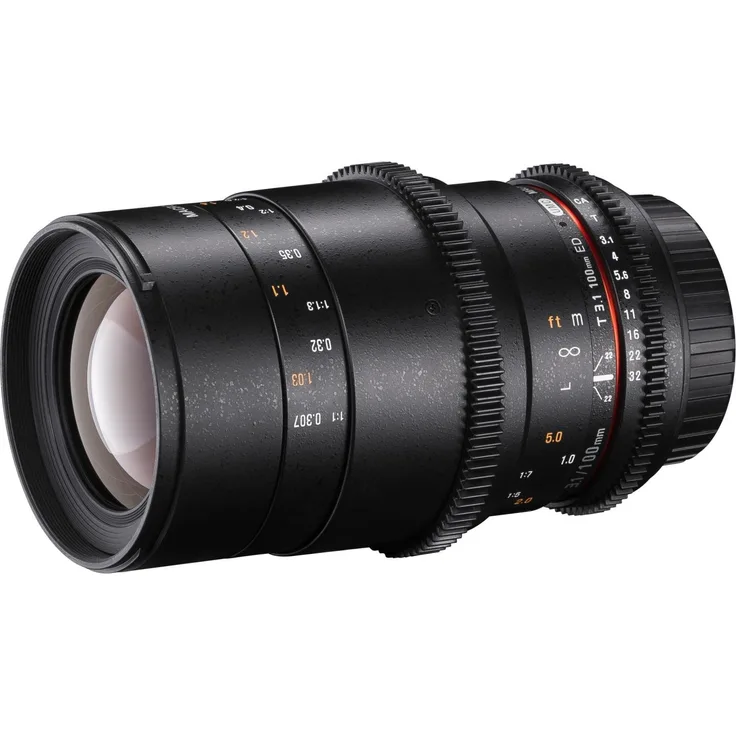 Walimex Pro 100mm 1:3,1 Makro VCSC-Objektiv für Micro Four Thirds (manueller Fokus, für Vollformat Sensor gerechnet, IF, Filterdurchmesser 67mm, stufenlose Blendeneinstellung)