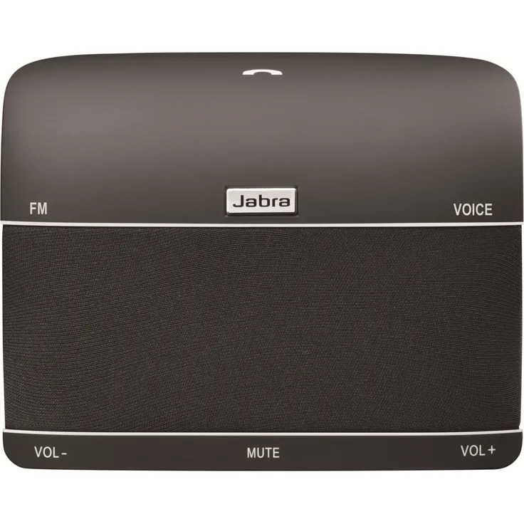 Jabra Freeway Bluetooth KFZ Freisprecheinrichtung (Deutsche Sprachsteuerung, Stereo-Sound, Doppelmikrofontechnologie, Geräuschunterdrückung, Audiostreaming, FM-Transmitter), schwarz