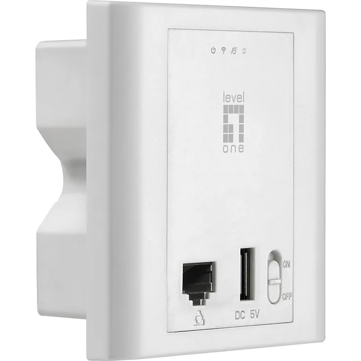 LevelOne WAP-6221 Managed Unterputz-WLAN-Access-Point weiß